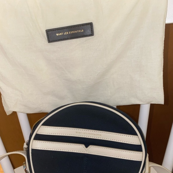 WANT Les Essential Denim & Cream Crossbody Bag - Picture 9 of 10